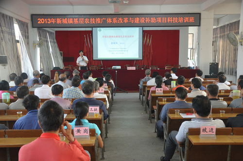 新城鎮(zhèn)農技推廣體系改革與建設補助項目科技培訓班 賦能現(xiàn)代農業(yè)，服務鄉(xiāng)村振興